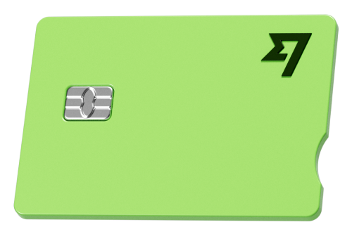 Wise personal debit card green